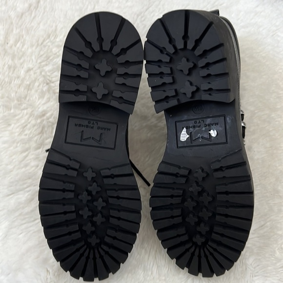 Marc Fisher Nairy Lace-Up Genuine Shearling Lug Sole Bootie - Picture 8 of 9